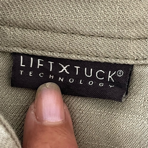 NYDJ Lift x Tuck Linen Blend Cropped Wide-Leg Pants Neutral Size 0 - Picture 8 of 16